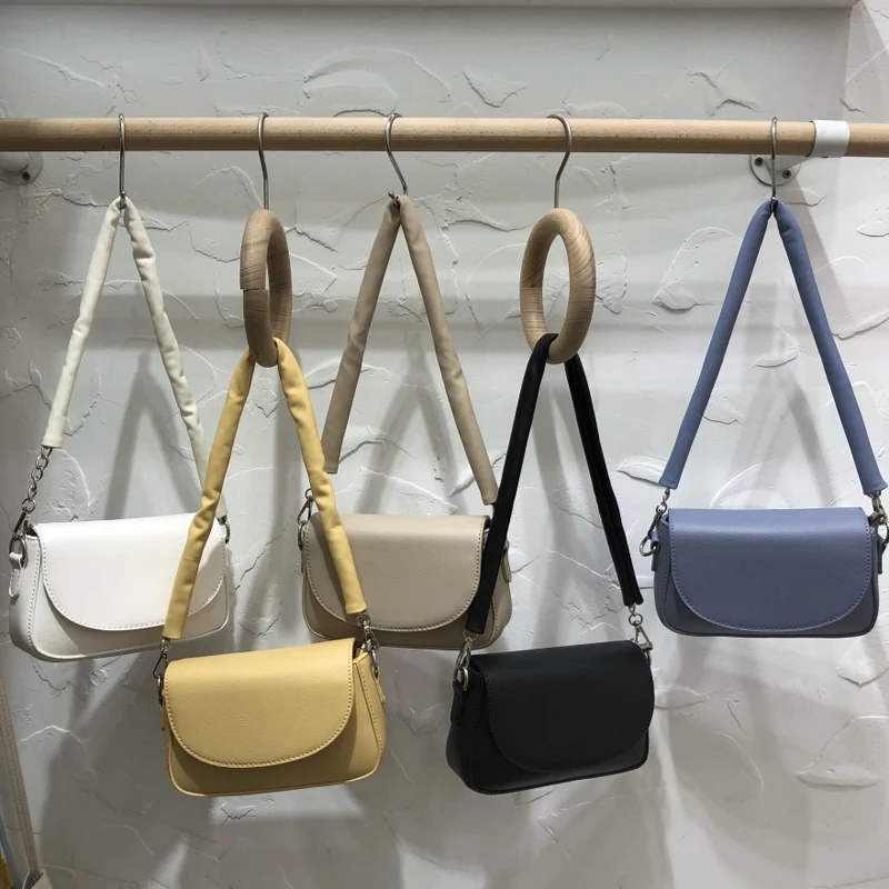 

Новинка 2021, женская сумка, чехол на молнии, багет, высококачественные Сумки из искусственной кожи, миниатюрная сумка через плечо с двумя рем...