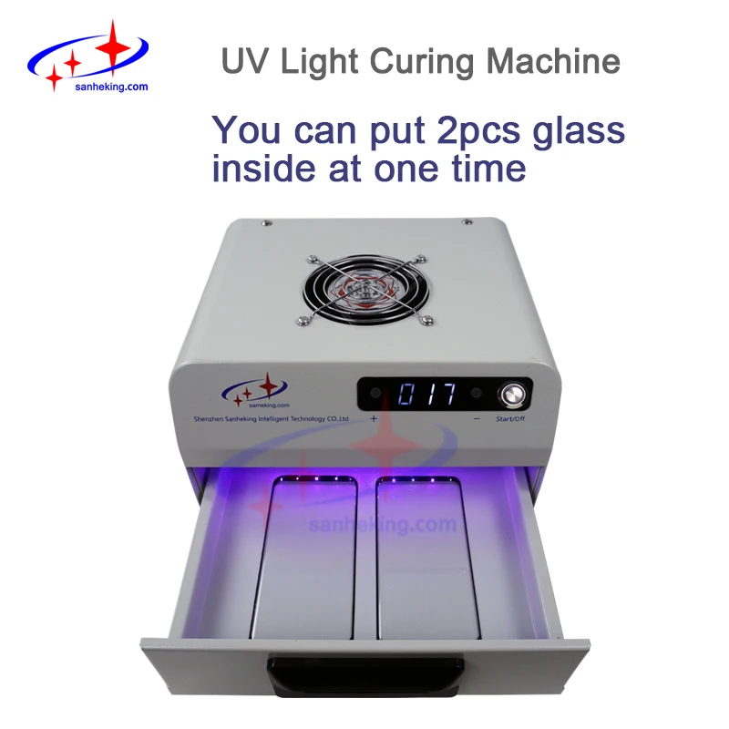 sameking universal uv light curing oven machine for all type mobile phone lcd glass refurbish oca glue curing uv lamp box free global shipping