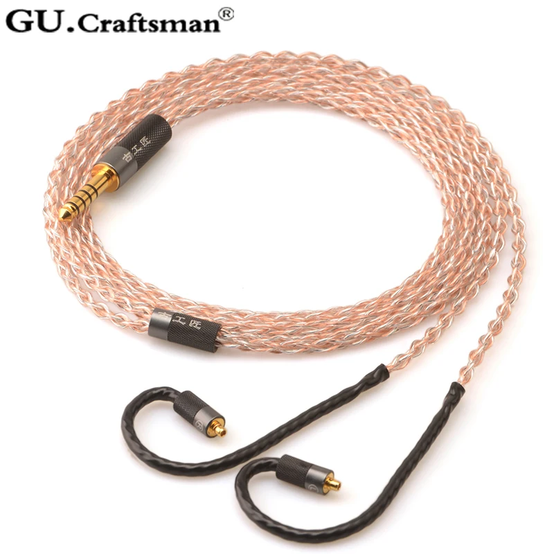 Кабель для наушников GUCraftsman 5n OFC из меди 2 5/4 4 мм Balance MMCX se846 se535 w40 w60 w80 xelento AK T8iE T9IE VEGA |