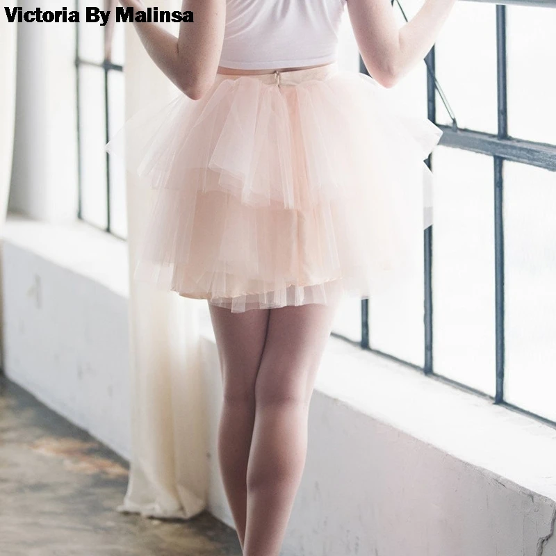 Женская белая Тюлевая юбка сексуальные женские юбки бальное платье скрытая