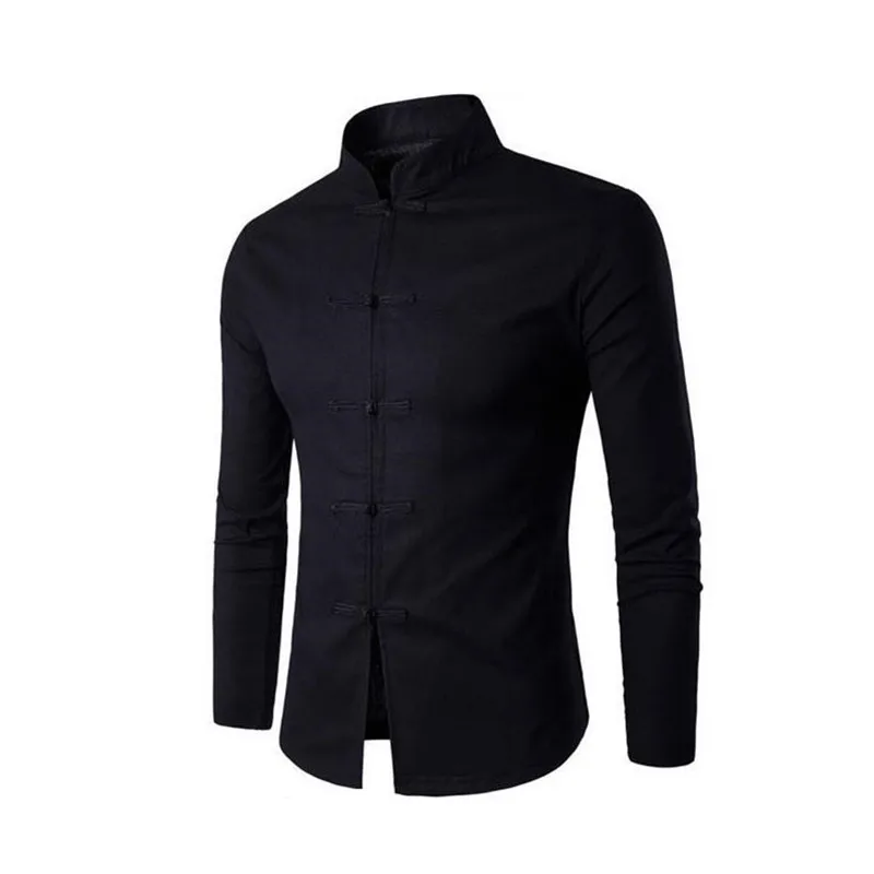 Традиционная китайская одежда 2021 мужские повседневные рубашки китайское платье