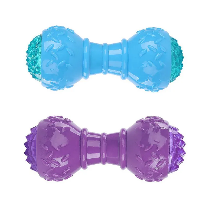 Виниловая вокальная устойчивая к укусам Интерактивная светящаяся кость игрушка