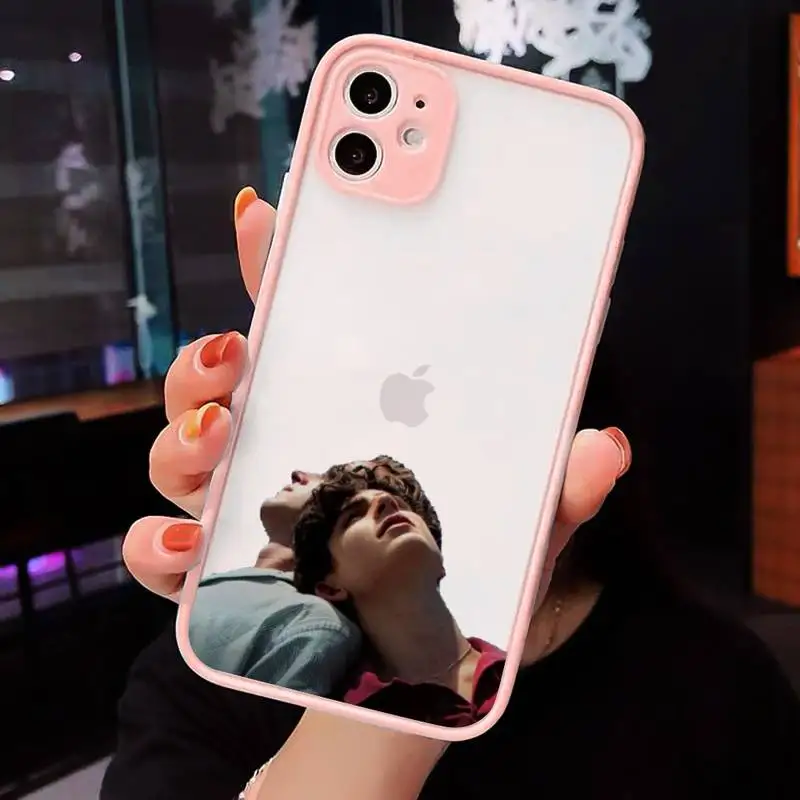 

Call Me by Your Name Phone Case Pink matte transparent For iPhone 7 8 x xs xr 11 12 pro plus max mini Clear Funda