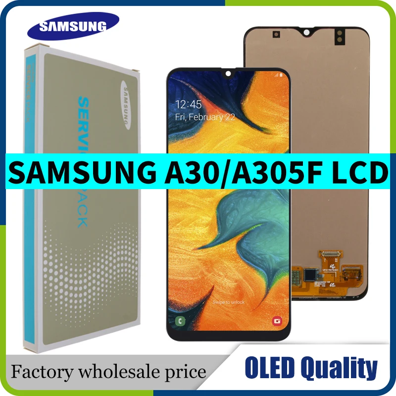 Super OLED дисплей для Samsung Galaxy A30 SM-A305FN/DS A305F/DS A305 ЖК-дисплей с сенсорным экраном