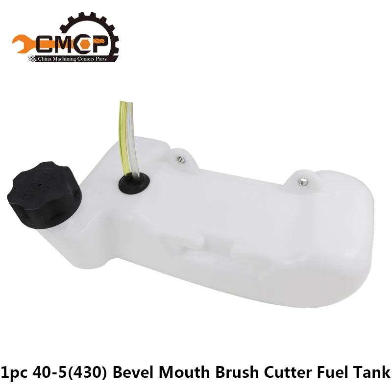 1pc 40-5 43CC Bevel Mouth Brush Cutter Fuel Tank Assy Fit For Lawn Mower Parts Universal Grass Trimmer Plastic Fuel Tank