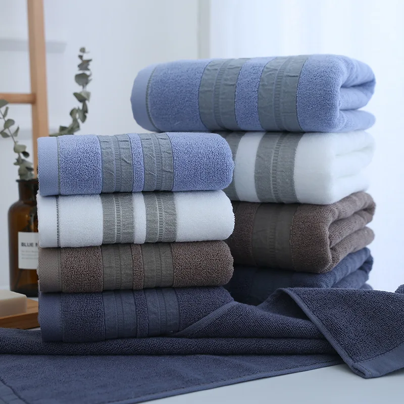 

Three-piece cotton towel set hotel towel bath towel square towel