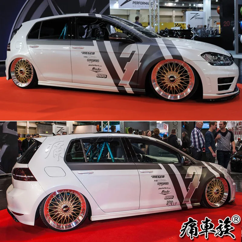 Car stickers For Volkswagen Golf 7 Sticker Lahua Golf 7 Appearance Decoration Modified Body Car Sticker