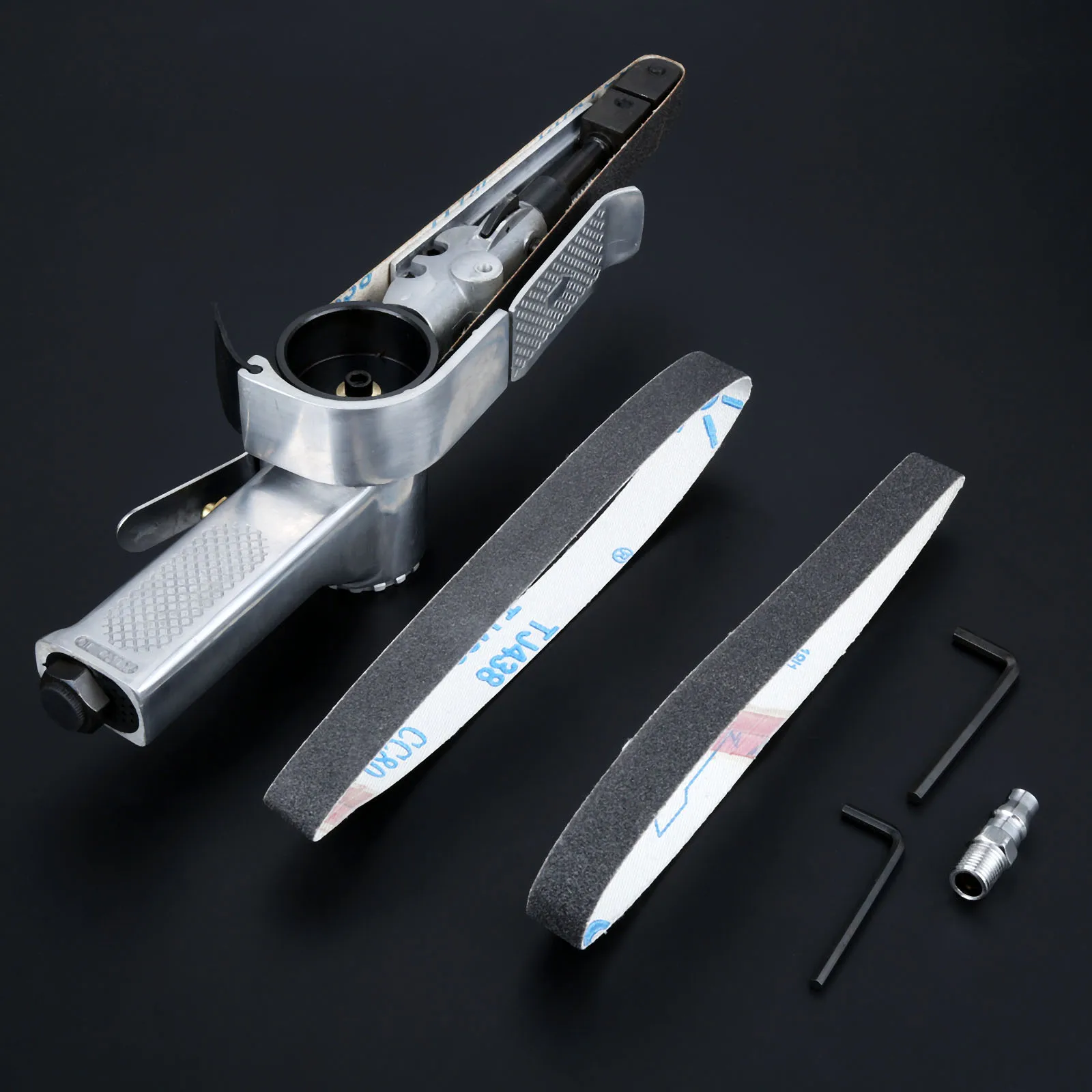 15000RPM 20mm Pneumatic Air Belt Sander Polisher Grinding Machine Tool Mini Handheld Belt Sander Metal Knife Edges Sharpener enlarge