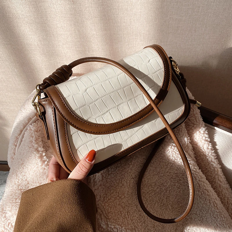 

Luxury Leather Small Square Bag 2021 Trendy High Quality Shoulder Bag Designer Handbags Crossbody Bags For Women Bolsa de hombro