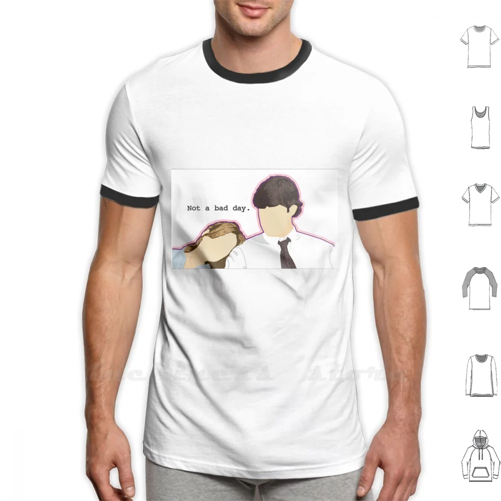 Jim And Pam - Custom L.C. Хлопковая футболка большого размера 6Xl для офиса Джим хэлпент