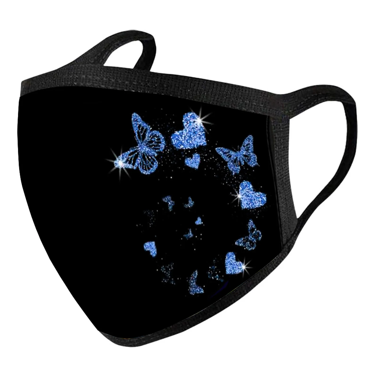 Colorful Butterfly Print Masks Beautiful And Elegant Children Mask Fashion Accessories Windproof Face Masque En Tissu Lavable | Красота и