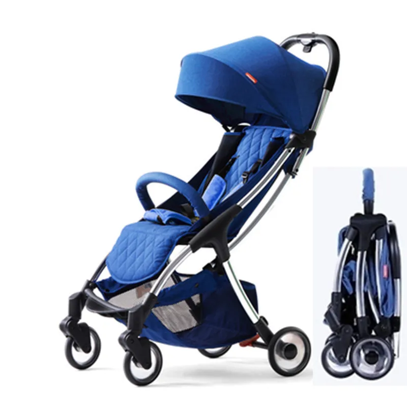 Fashion Baby Stroller Trolley Can Sit Can Lie Foldle Portable Lightweight Umbrella Car Stroller Can Be Boarded with One Hand