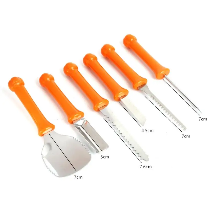 

NEW 7pcs Halloween Professional Pumpkin Carving Tools Pumpkin Light Decoration DIY Carving Tool Set With Portable Bag