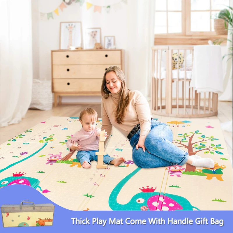 Толстый детский игровой коврик Складной XPE Пенный для детей Коврик ползания