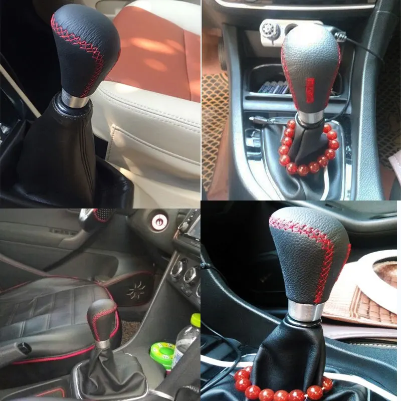 Universal MT PU Leather MOMO Manual Gear Shift Knob Gearshift Shifter Stick Lever Headball Pen ARM for TOYOTA Volkswagen | Автомобили и