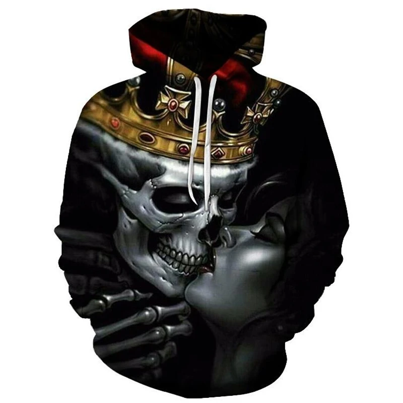 

Skull Hoodies 3D Men Women Sweatshirts Unisex Tracksuits Fashion Casual Streetwear Hoodie