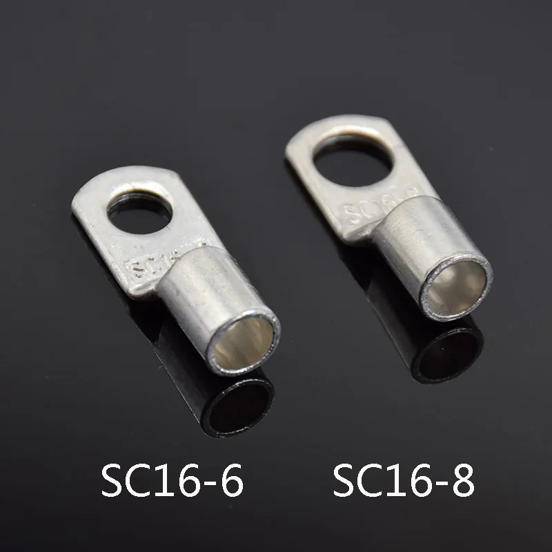 10 шт. клеммы с отверстием для болта из луженой меди батарей M6/M8 обжимные разъемы