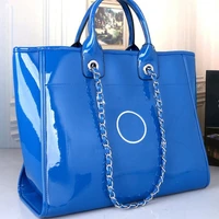 womens patent leathercanvas high capacity shoulder crossbody bag fashion paris france brand tote bag shopping hand bags