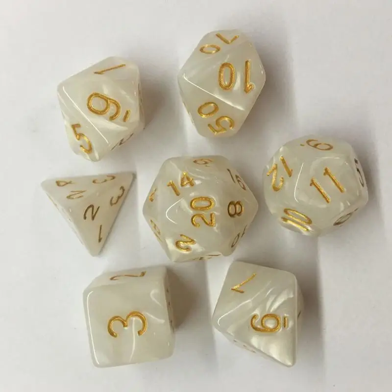 6 цветов многогранные игральные кости D &amp d D4 D6 D8 D10 % D12 D20 игры TRPG набор игральных