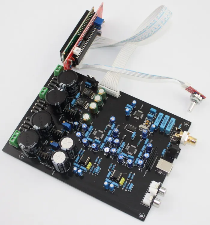 Новый Поддержка DOP DSD волоконно-оптический коаксиальный USB вход DAC аудио усилитель