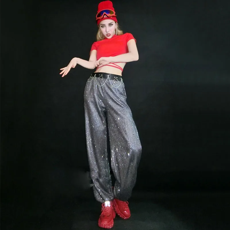 Новинка женская одежда в стиле хип-хоп взрослые костюмы для уличных танцев джаз