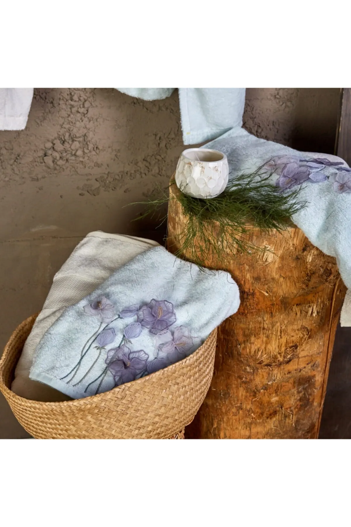 

Банное полотенце Vesta, чистый мягкий, водный, зеленый, белый, 3D вышитый бамбуковый семейный набор