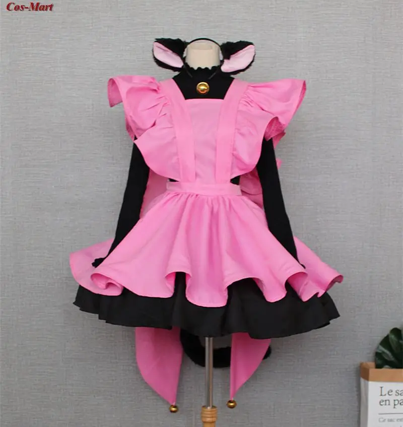 

Anime Cardcaptor Reca Cosplay Costume Sakura Kinomoto Black Cat Cute Uniform Dress Activity Party Role Play Clothing Custom-Make
