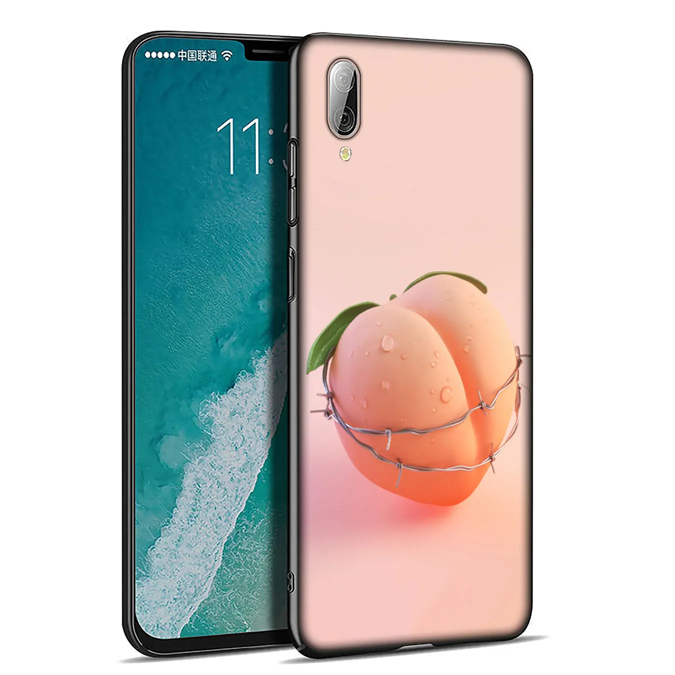 IYICAO Fruit Peach Soft Silicone Phone Case for Xiaomi Redmi Note 8 8T 8A 7 7A 6 6A 5 5A K30 K20 Pro GO S2 Cover |