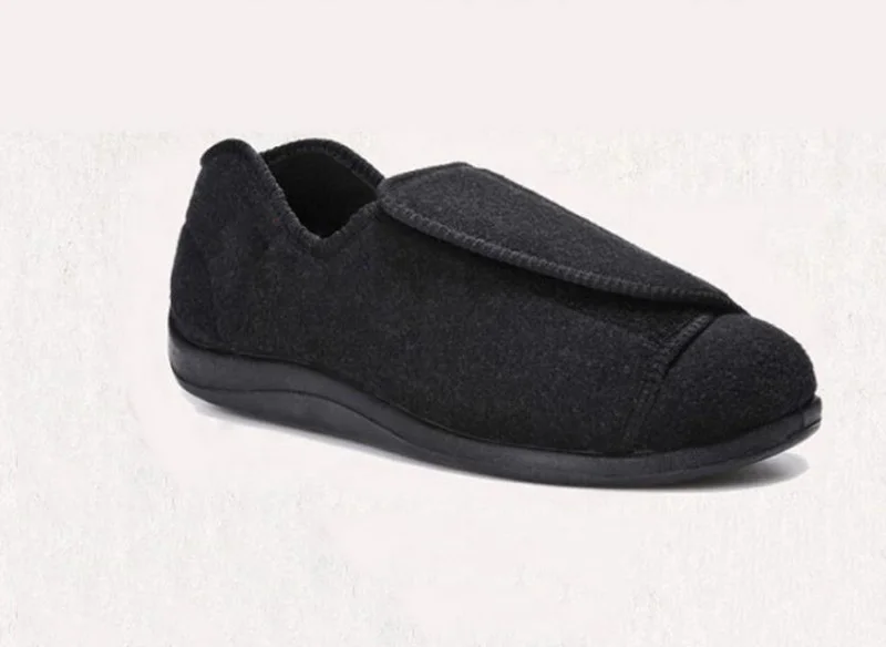 Туфли мужские для диабетиков удобные дышащие на плоской подошве обувь