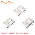 5 шт. реле 12V HF49FD-012-1H11 HF49FD-012-1H11 HF49FD-024-1H11 4PIN 5A реле 5V 12V 24V Нормально открытый горячая распродажа