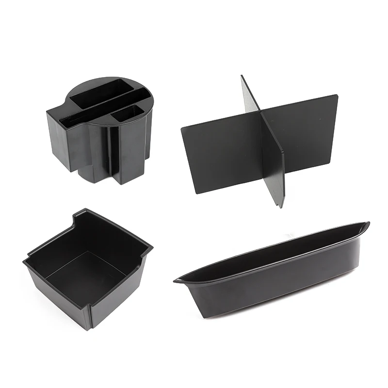 5 pcs a set SHINEKA укладка для Jeep Wrangler JK 2011- ABS автомобильный ящик для хранения комплект для органайзера аксессуары для Jeep Wrangler JK - Название цвета: 5 pcs a set