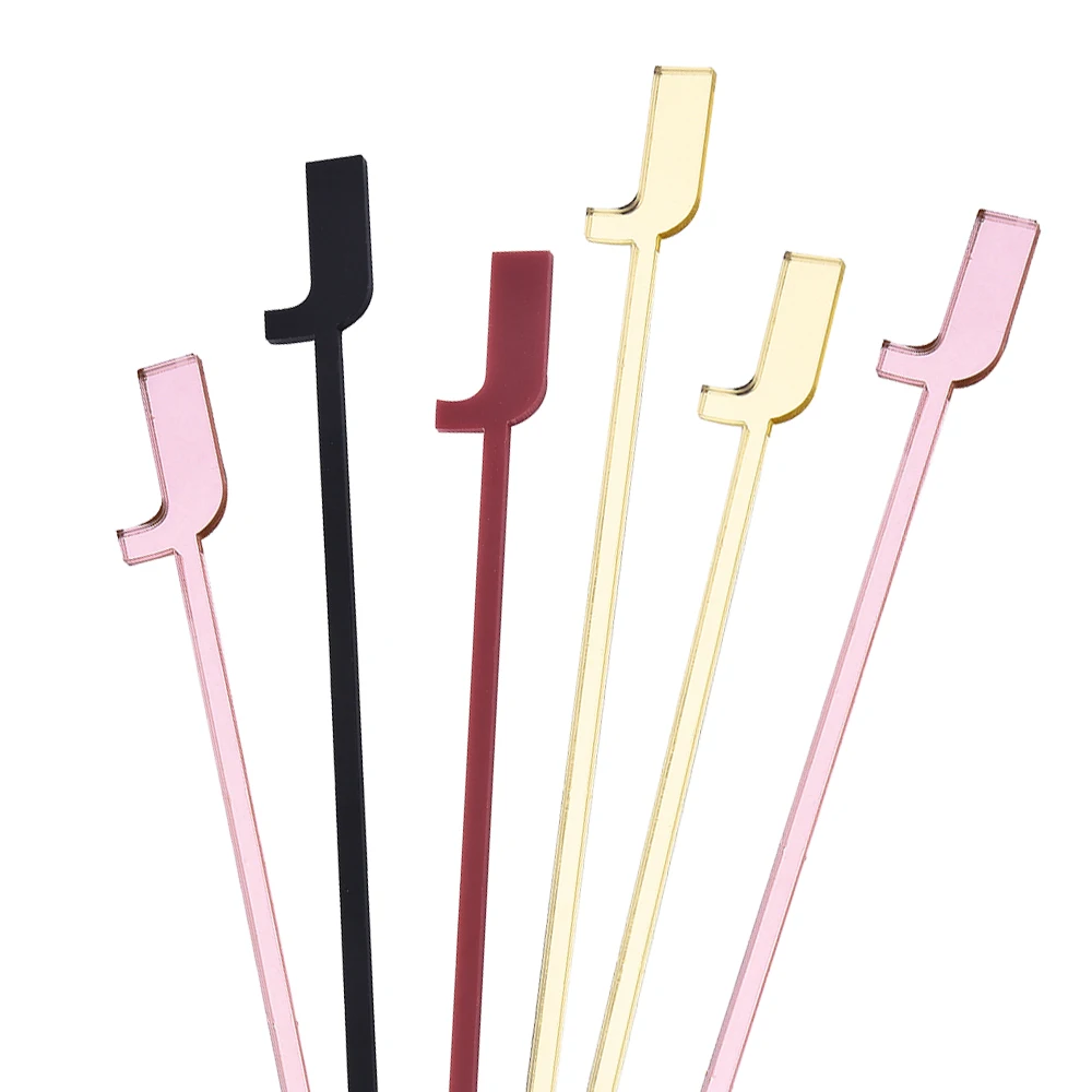 12 шт. персонализированные штрихи для напитков Индивидуальные Акриловые с