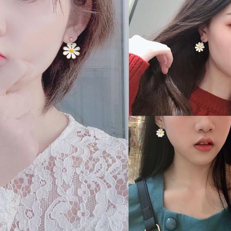 Маленькая Маргаритка зажим для ушей проволока без боли пирсинга несколько