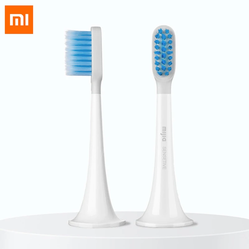 Xiaomi Mijia, чувствительные зубы, звуковая электрическая зубная щетка, головка с двойным наконечником, тонкая мягкая зубная щетка для 111 T500/T300, 3 шт