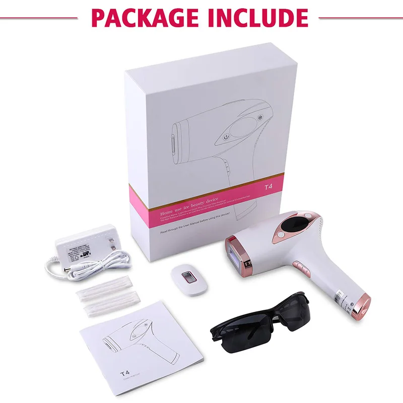 

MLAY Laser T4 Hair Removal Ice Cool IPL Epilator Permanent Depilador a Laser Bikini Trimmer Electric 500000 Flashes