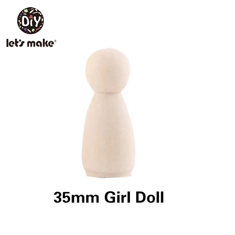 35mm girl 100 шт(35 мм, 43 мм, 55 мм, 65 мм) деревянные колышки для кукол ручной работы DIY деревянная пустая домашняя декоративная кукла для девочек и мальчиков незавершенные мини деревянные куклы - Цвет: 35mm girl