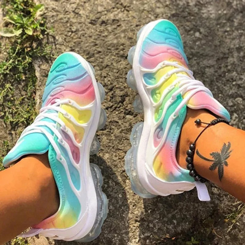 

2021 Women's Sneakers Summer Flat Outdoor Sports Sneaker Women Shoes Colorful Multicolor Leisure Comfortable Plus Size 35-43