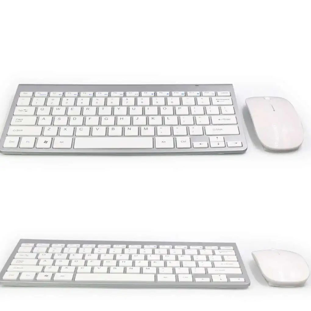 Мини-мультимедийная клавиатура и мышь 2 4 ГГц беспроводная для ноутбука Mac