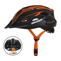 2021 bike helmet with light road mtb cycling helmets men women ultralight anti shock cycling equipment