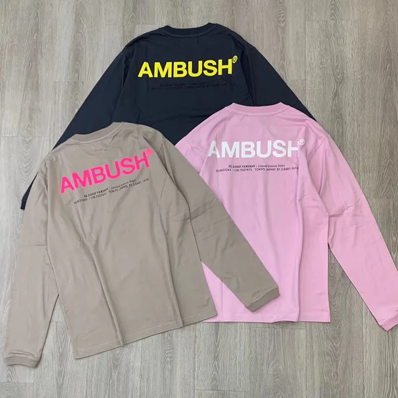 Засада футболка для мужчин и женщин модная повседневная хлопчатобумажная одежда