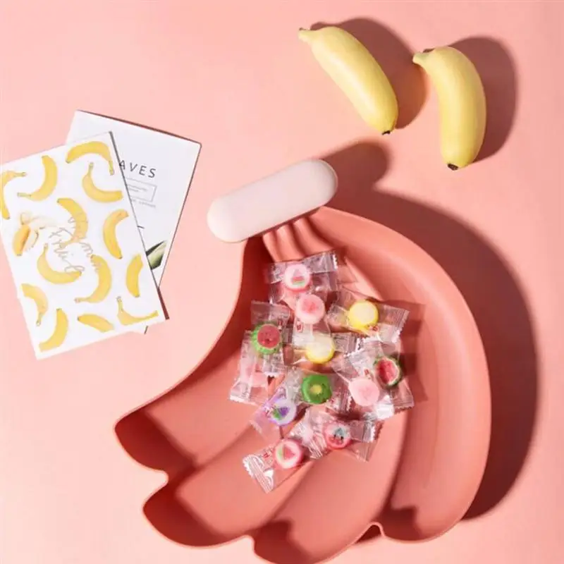 2 шт. креативная тарелка для закусок в форме банана сухофрукты поднос еды Бытовая