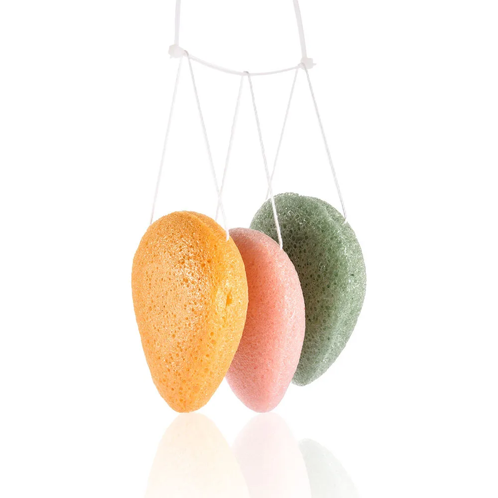 Натуральные Губки косметическая губка для мытья лица очистки в форме капли воды