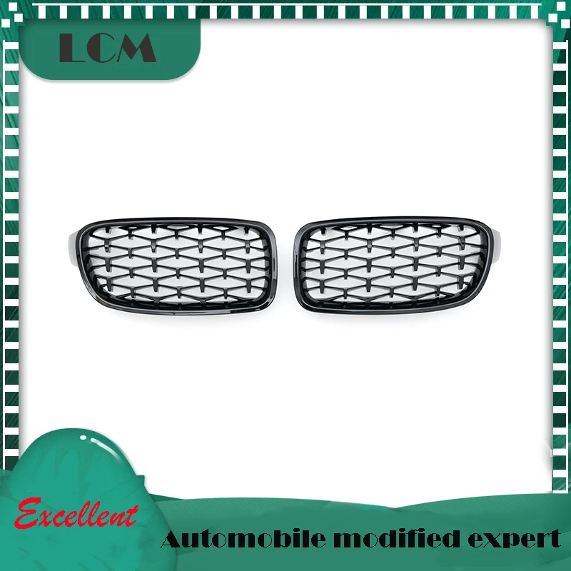Replacement Style ABS Diamond Front Kidney Grille Overlay 2012-2018 For-BMW 3 Series F30 320i 325i 328i 335i | Автомобили и