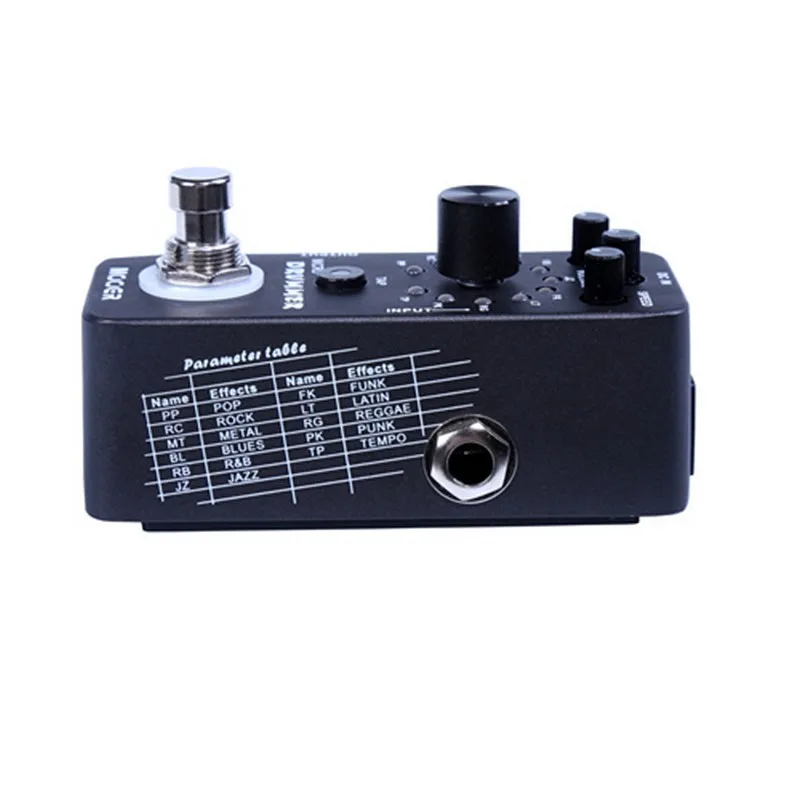 

MOOER Digital Drum Machine Pedal Guitar Effect Micro Drummer Tap Tempo Function Full Metal 11 Drum Pattern Guitar Accessories