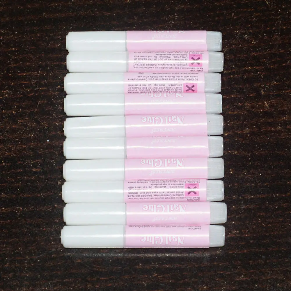 5 шт. 2 г Быстросохнущий супер клей для ногтей|Клей ногтей| |