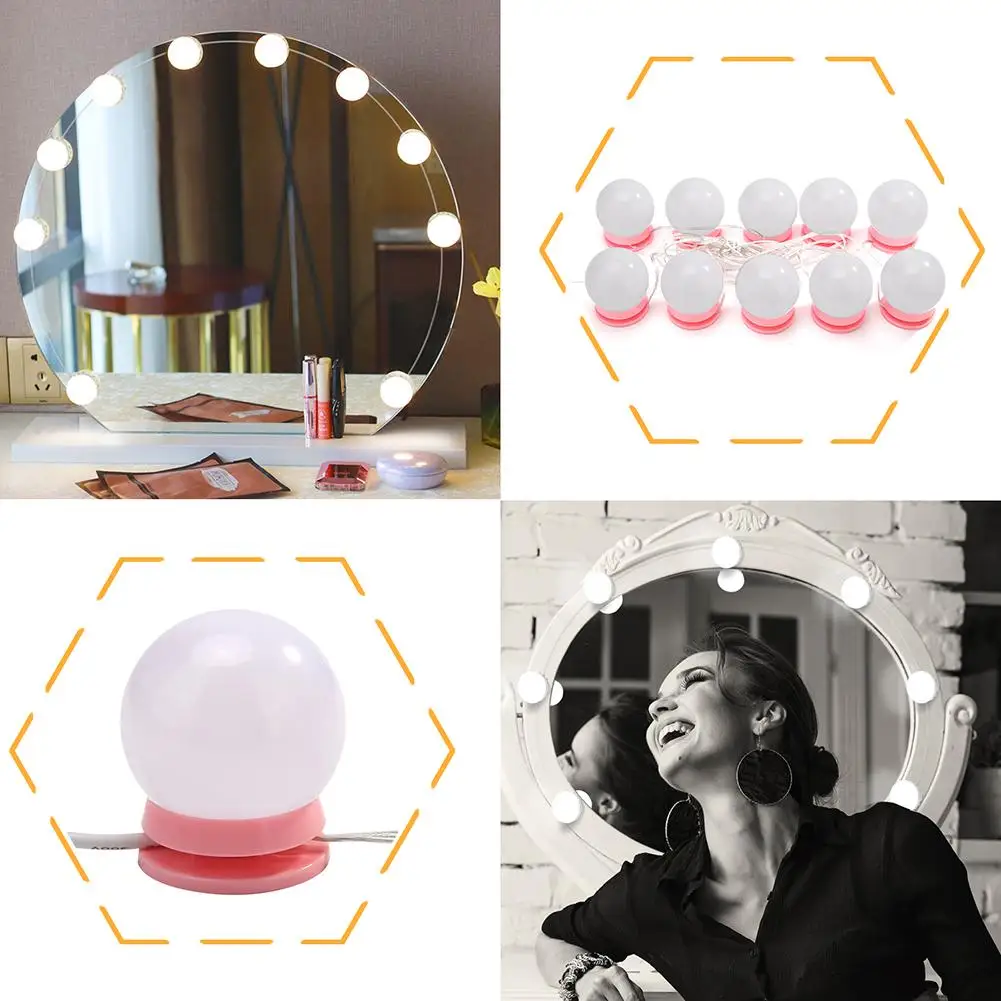 Светодиодная лампа для зеркала макияжа приглушаемый светильник туалетного