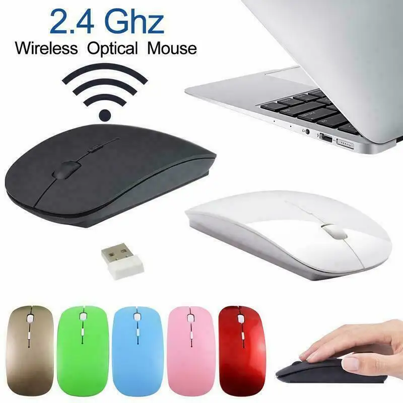 

Беспроводная Ультратонкая мышь, 2,4 ГГц, для ноутбука, Windows 10, USB, Великобритания