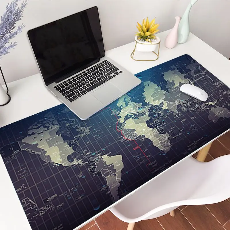 

MaiYaCa World Map Printings gamer play mats Mousepad XXL Mouse Pad Laptop Desk Mat pc gamer completo for lol/world of warcraft