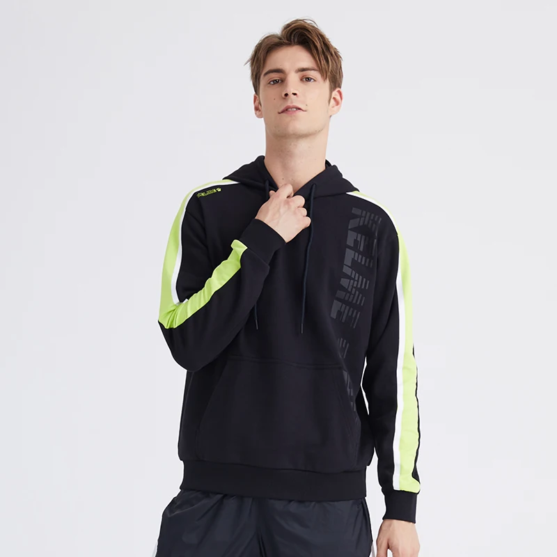 KELME мужские толстовки полосатые хип хоп мужская Японская уличная одежда