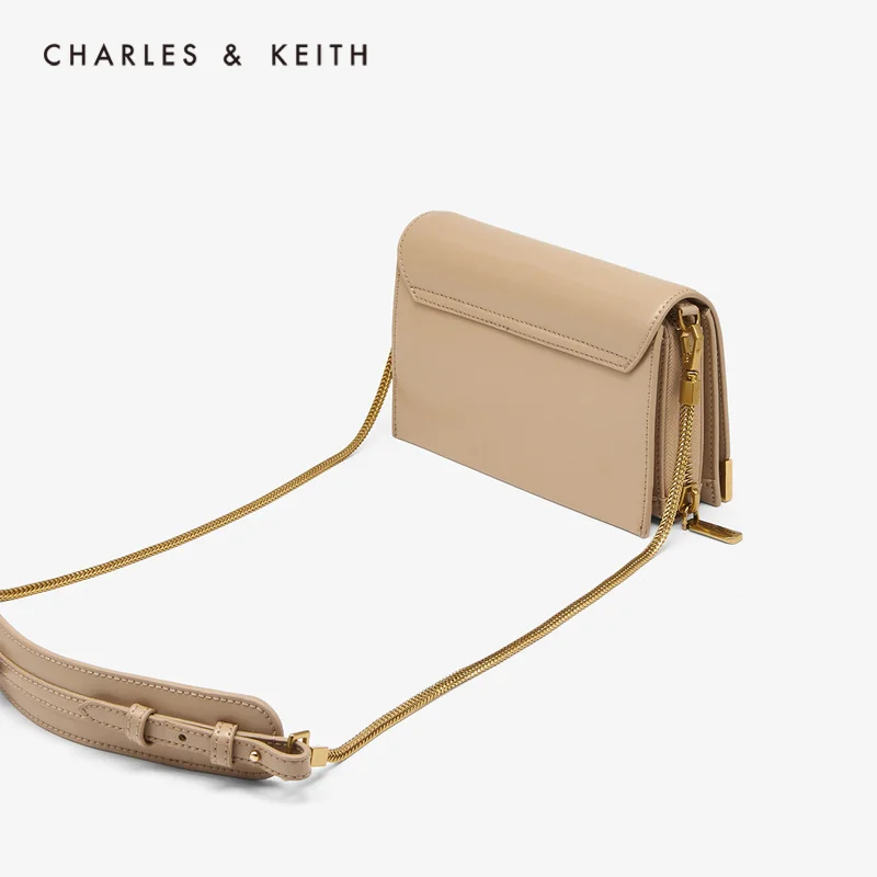 CHARLES＆KEITH Новинка на Весну 2020г. CK2-80840191-2Женская Квадратная Сумка Металлическая